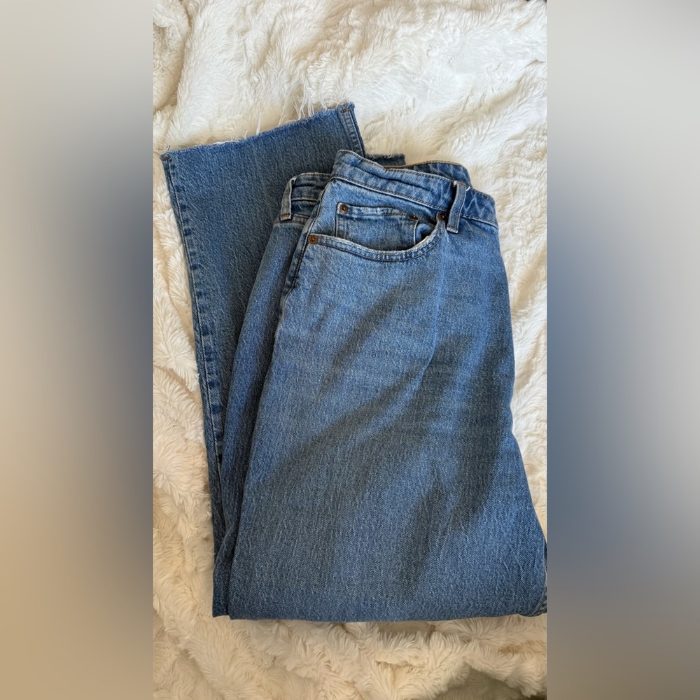 Abercrombie & Fitch Medium Blue Straight Leg Jeans